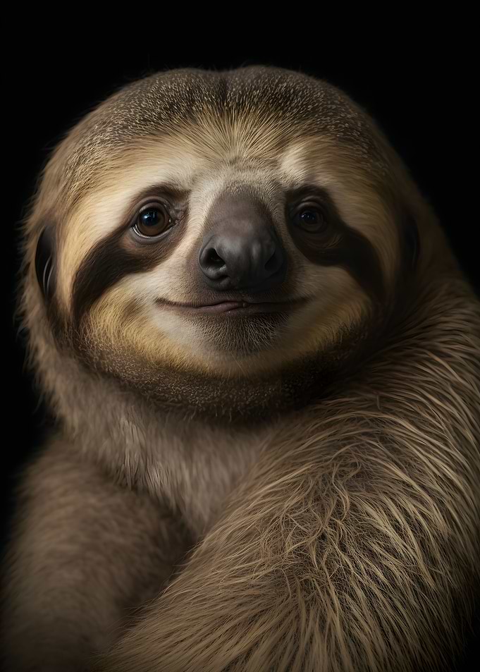 WIld Sloth Portrait