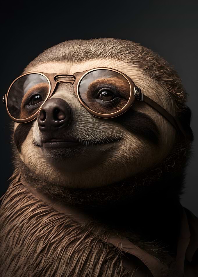 Cute Sloth Portrait