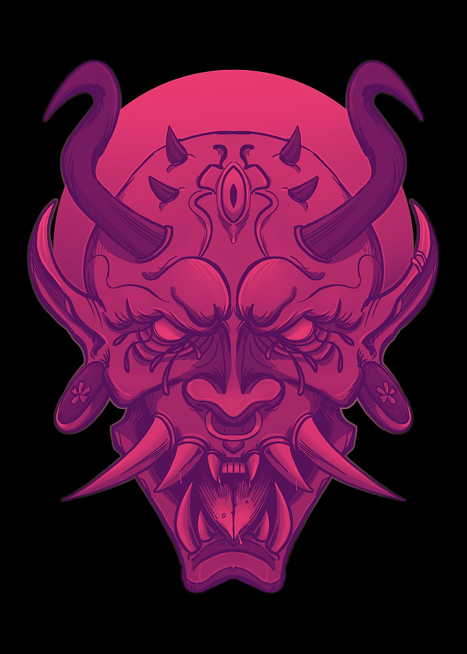 Japanese Hannya Mask
