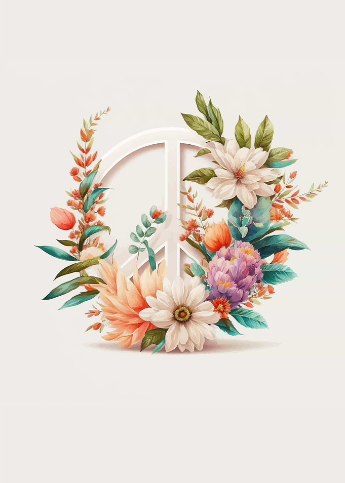 Peace and Love Flowers