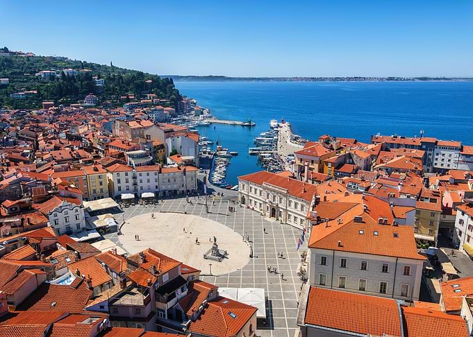 Town of Piran in Slovenia