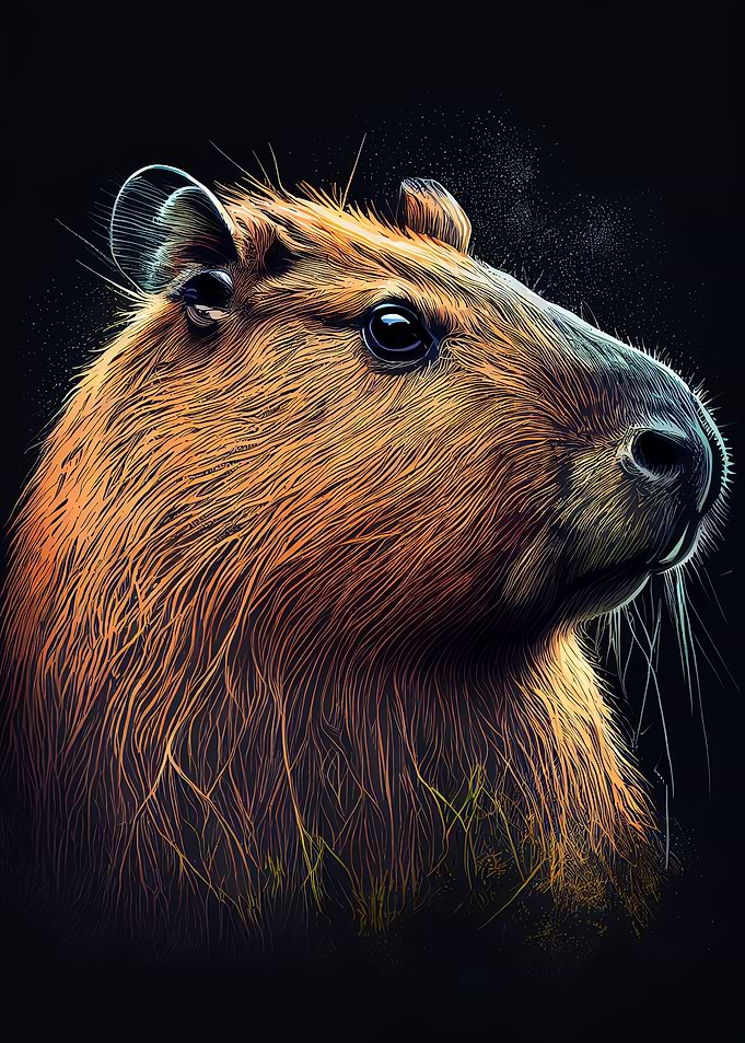 Capybara Drawing