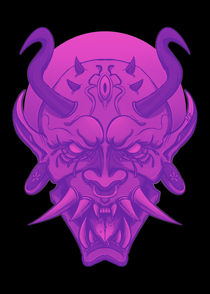 Japanese Hannya Mask