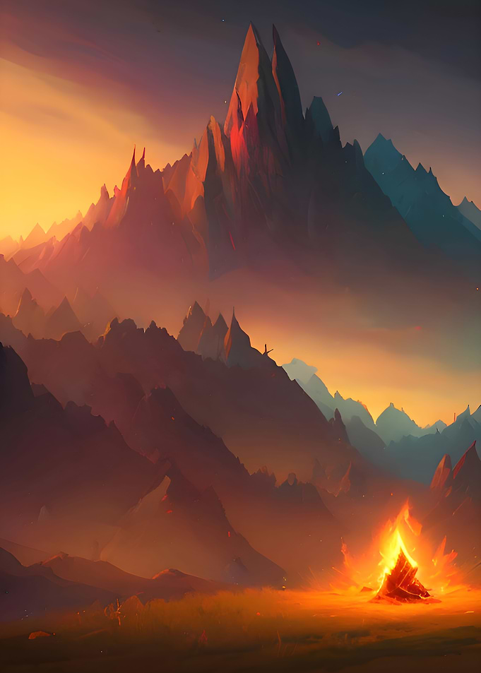Bonfire Nature Mountains