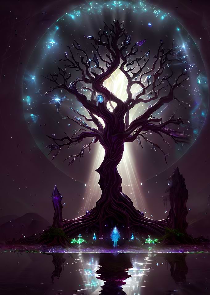 Crystal Tree in Winter