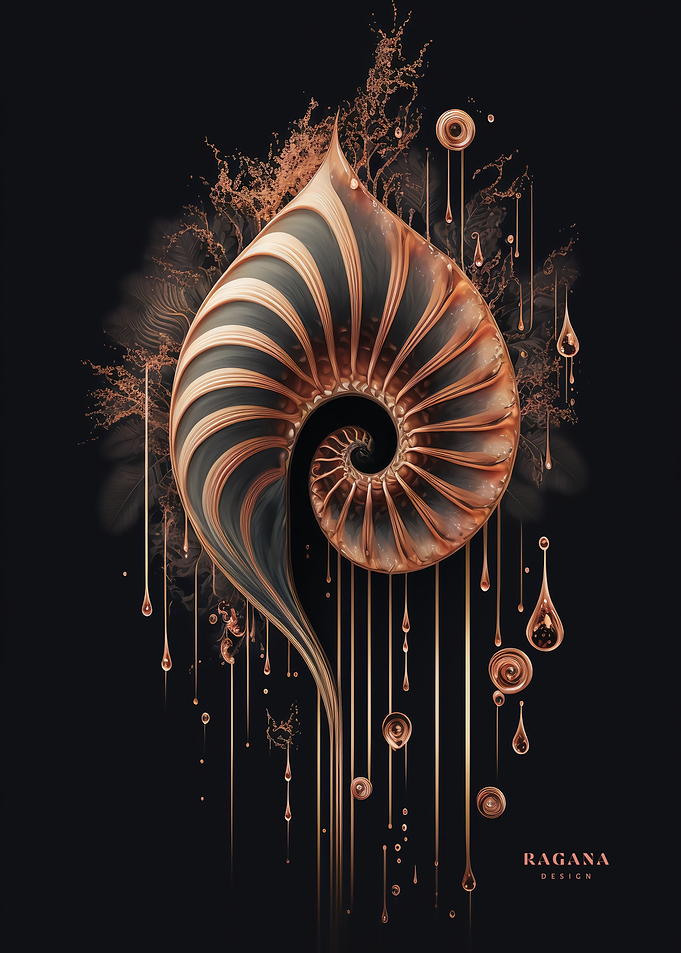 Rose Gold Fibonacci Style
