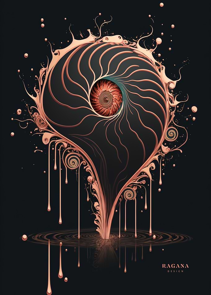 Rose Gold Fibonacci Style