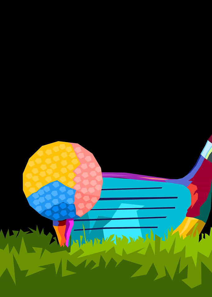 Golf wpap pop art