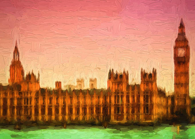 Oil Cityscape of London
