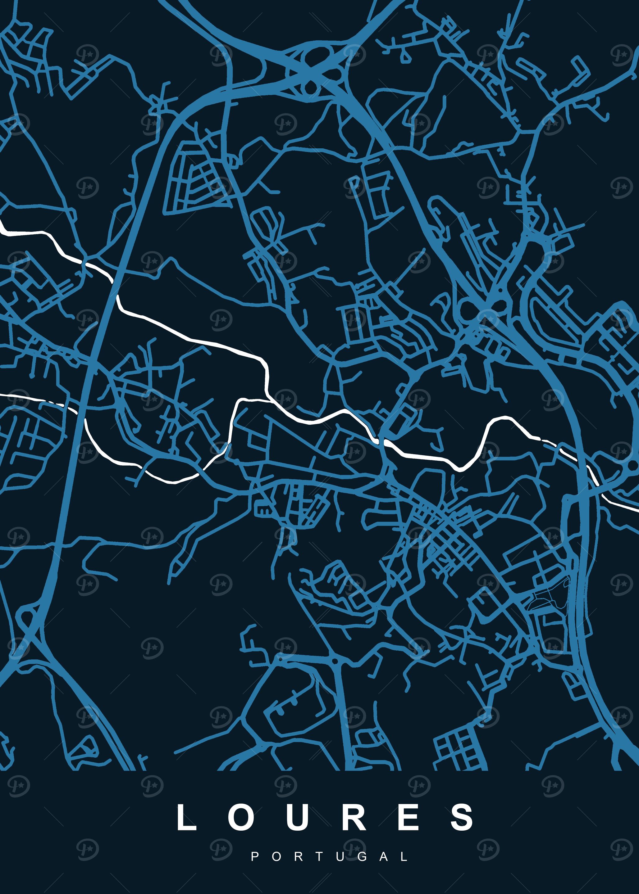 Map LOURES PORTUGAL
