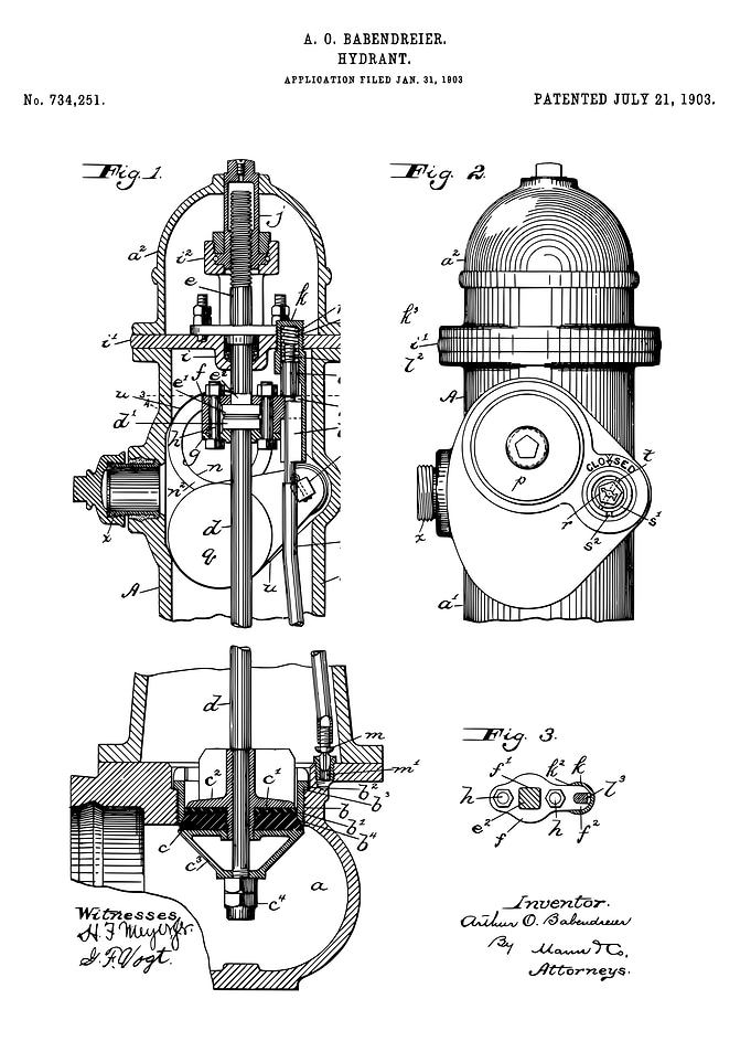 Hydrant patent