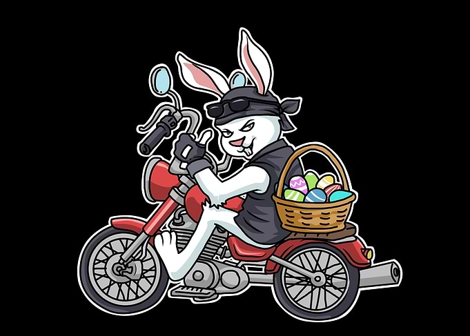 Easter Motorcycle Kids