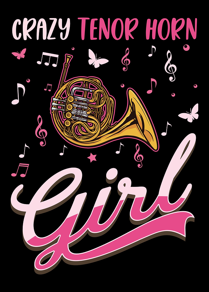 French Horn Girl Hornist