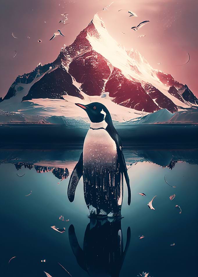 Pinguin at Antarctica