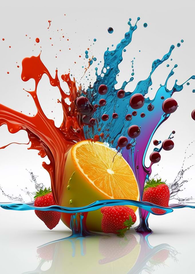 Fresh fruit splash