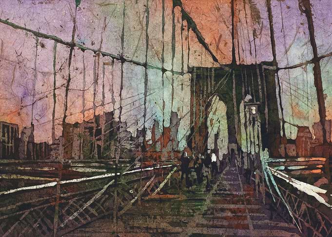 Brooklyne Bridge art NYC