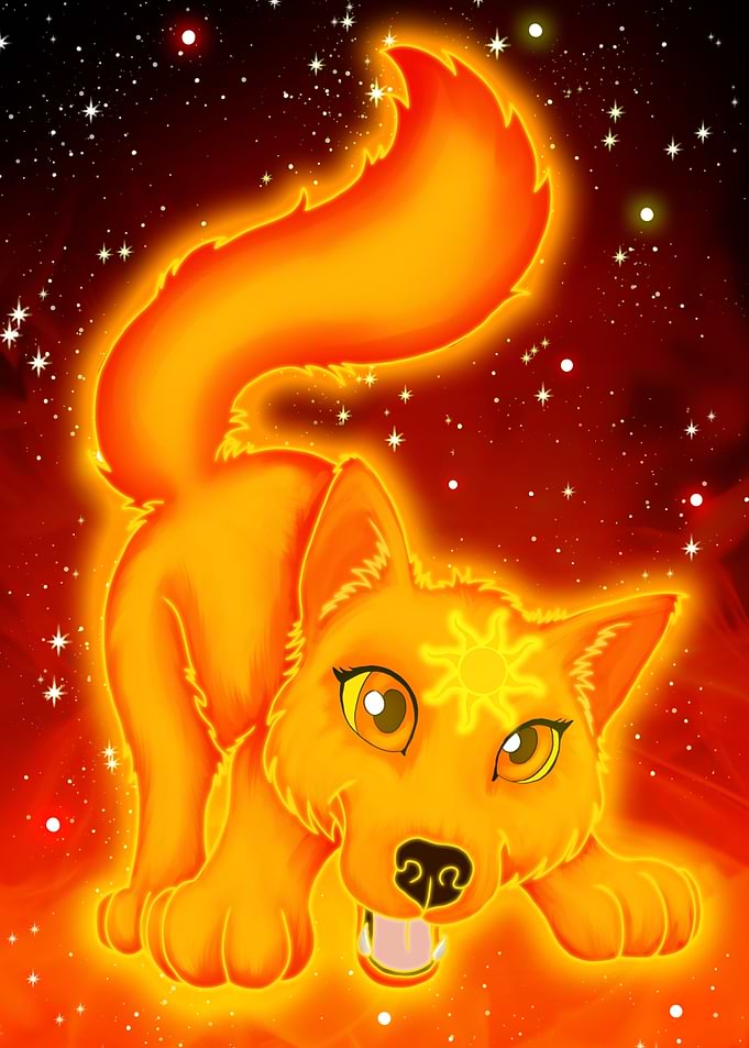 Cute Solar Wolf