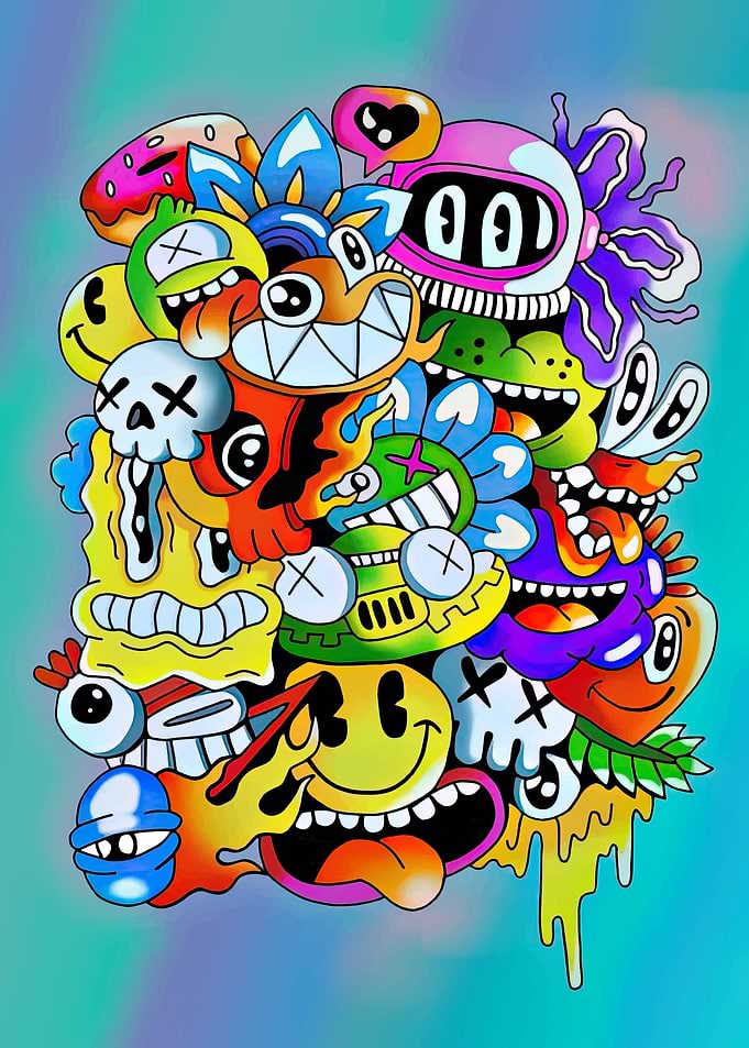 Monster Doodles Cartoons