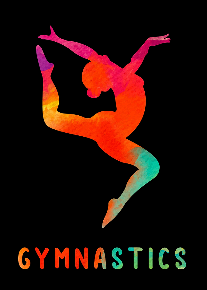Gymnastics Girl Colorful