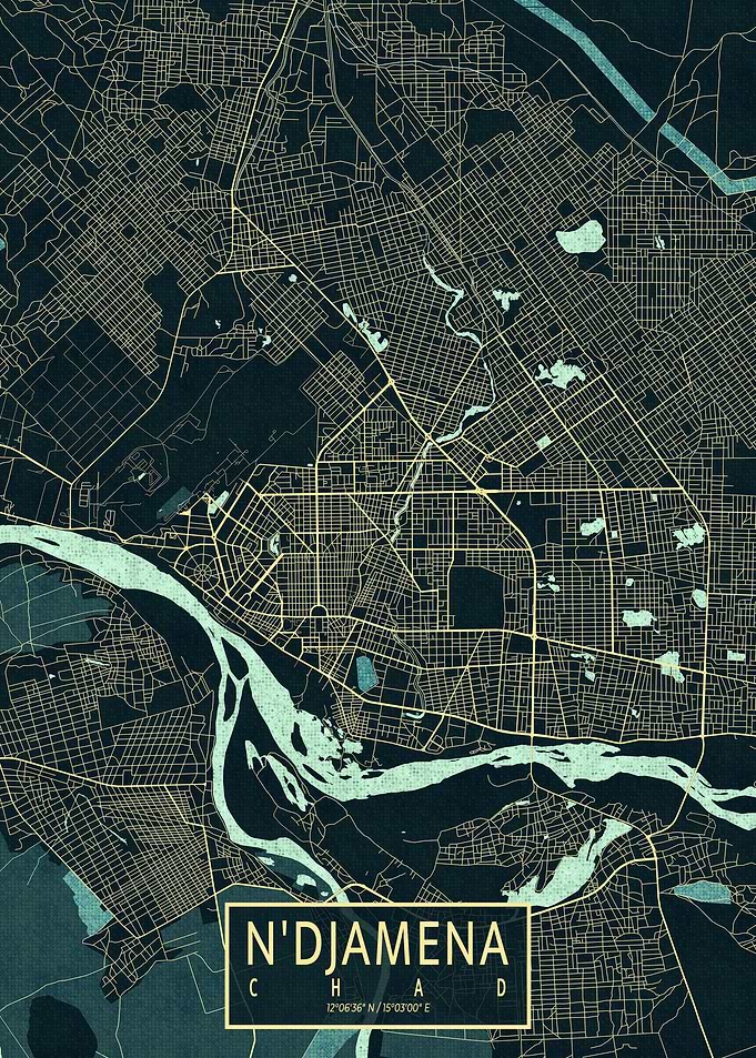 N Djamena City Map Summer