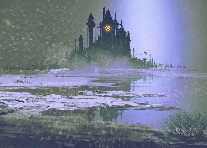 Castle silhouette