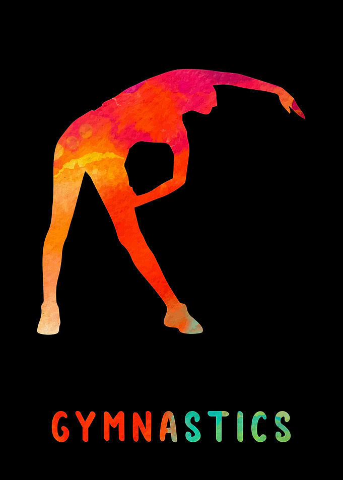 Gymnastics Girl Colorful