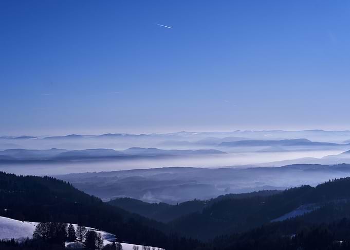 Beautiful blue landscapes