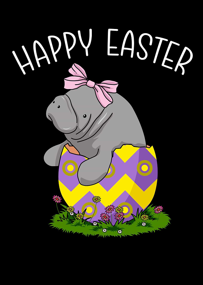 Easter Egg Gift Manatee