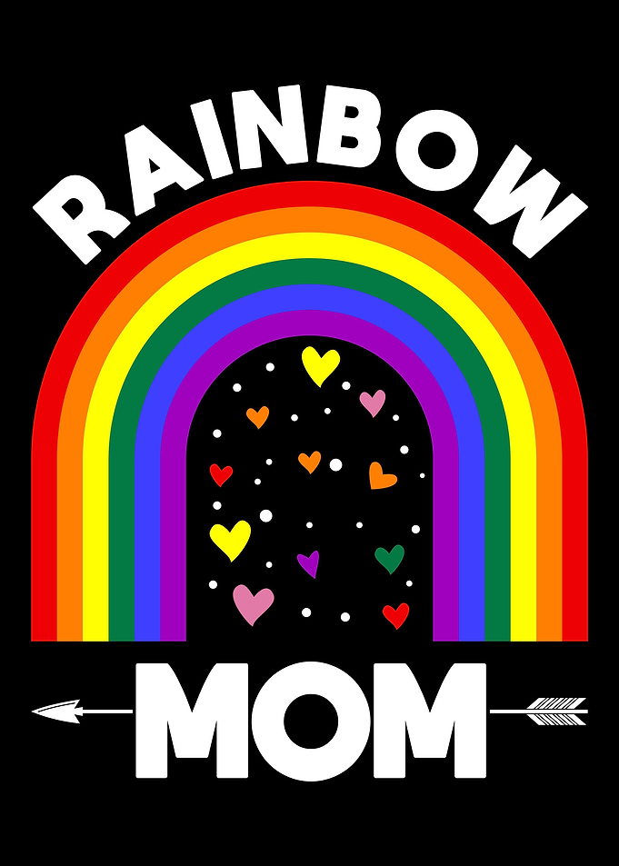 Rainbow Proud Mom