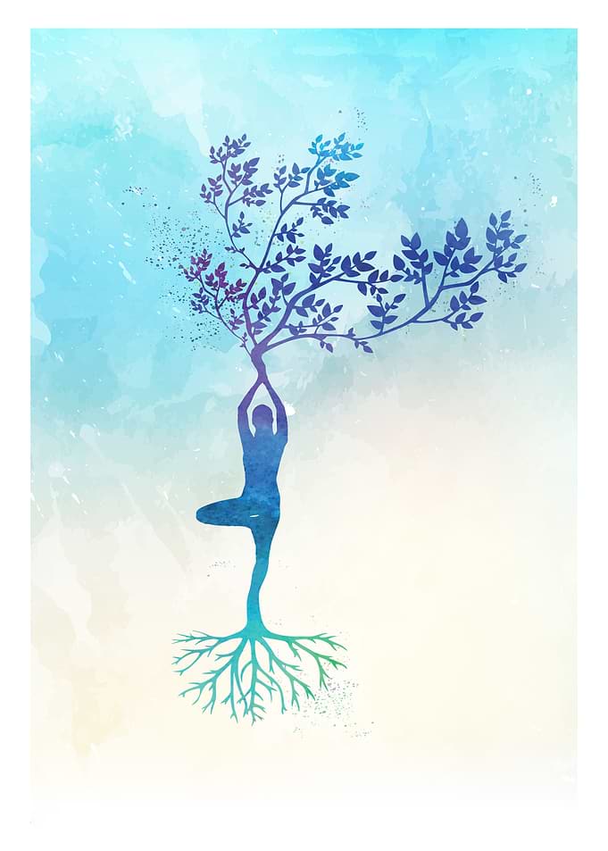 Tree om yoga meditate