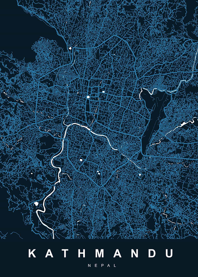 Map KATHMANDU NEPAL