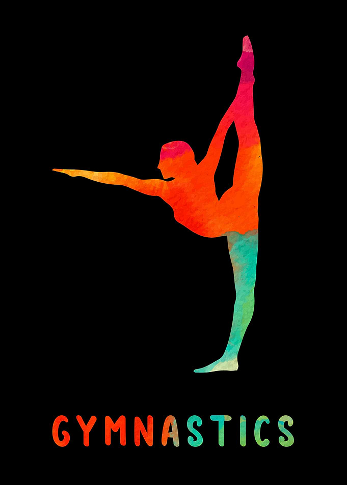 Gymnastics Girl Colorful
