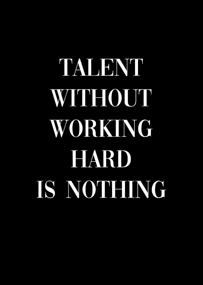 Talent Working Hard