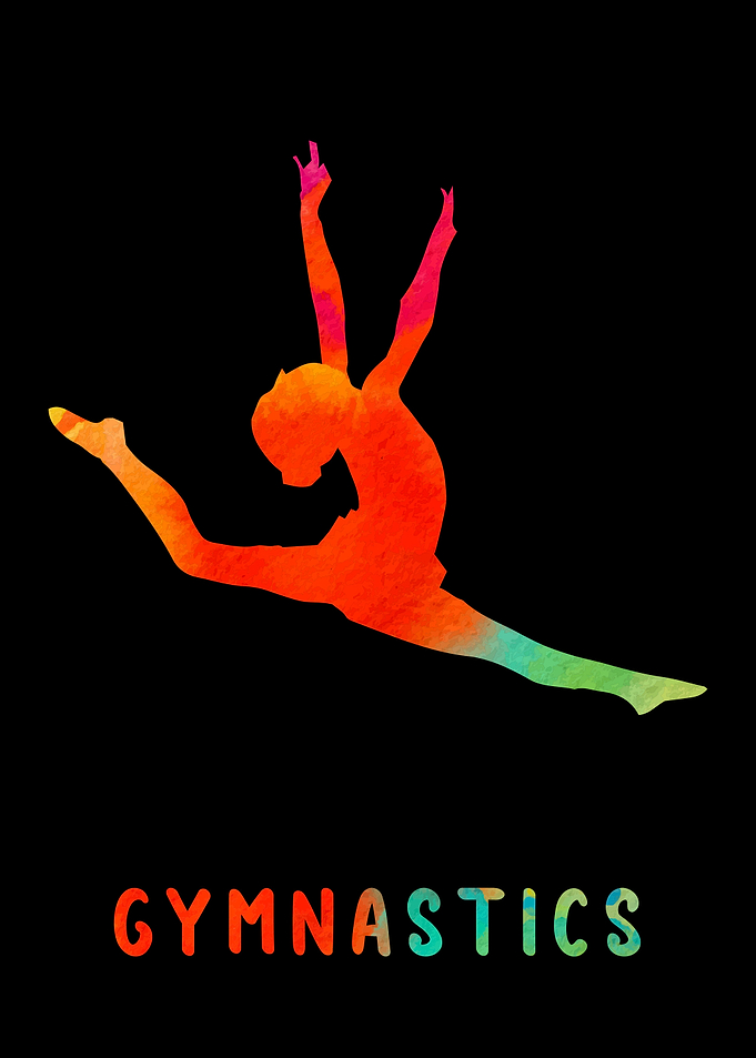 Gymnastics Girl Colorful