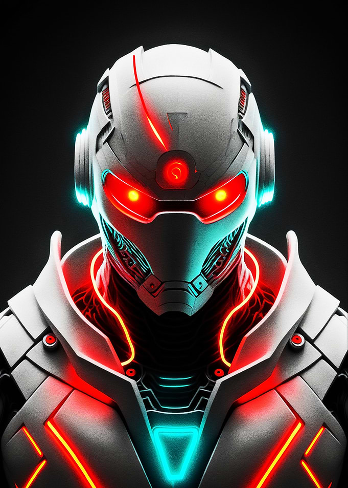 Portrait Of White Robot