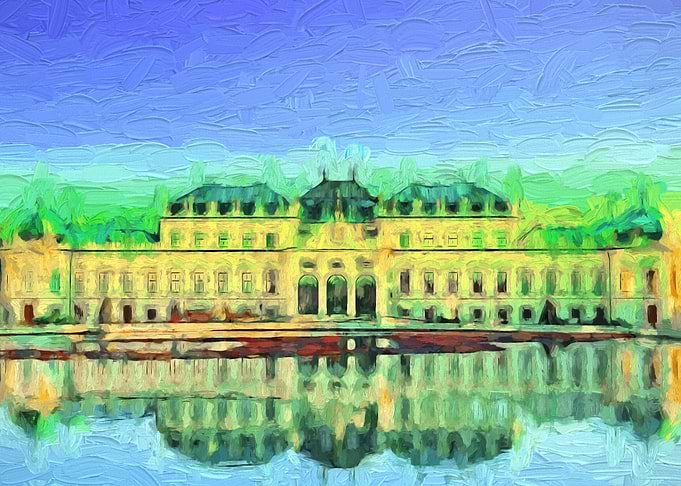 Oil Cityscape of Vienna