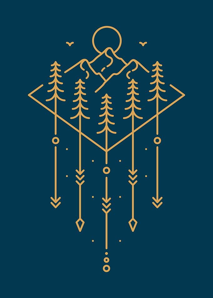 Mountain Peak Decorative 3
