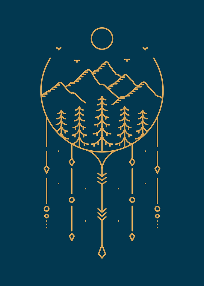 Mountain Peak Decorative 2
