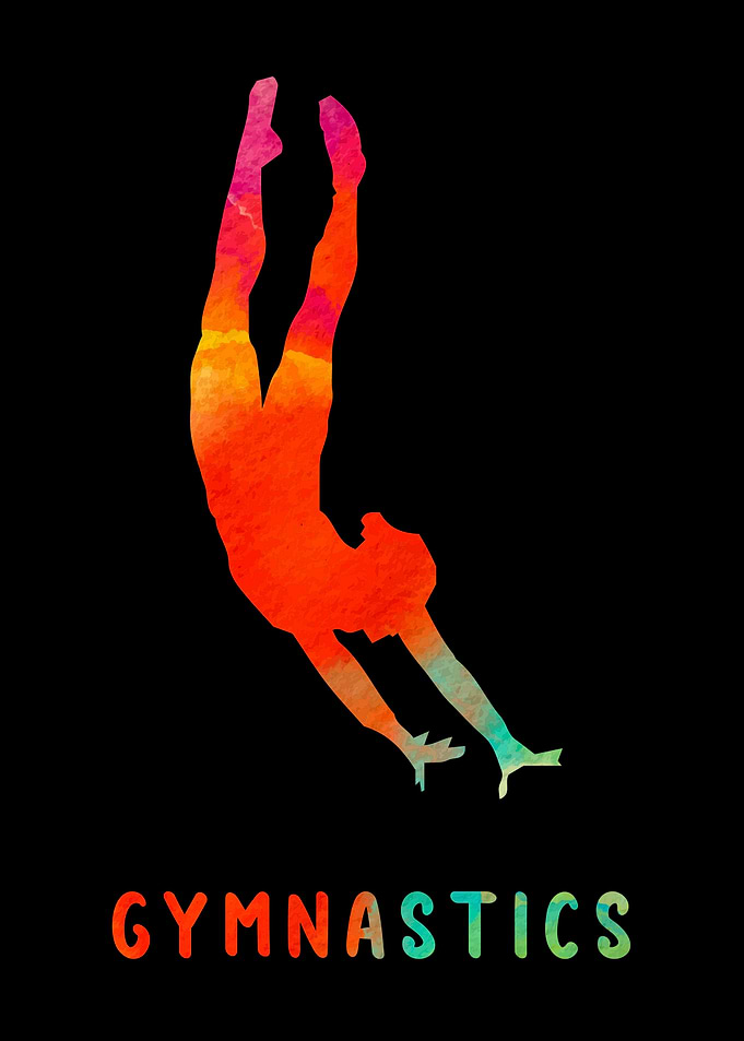 Gymnastics Girl Colorful