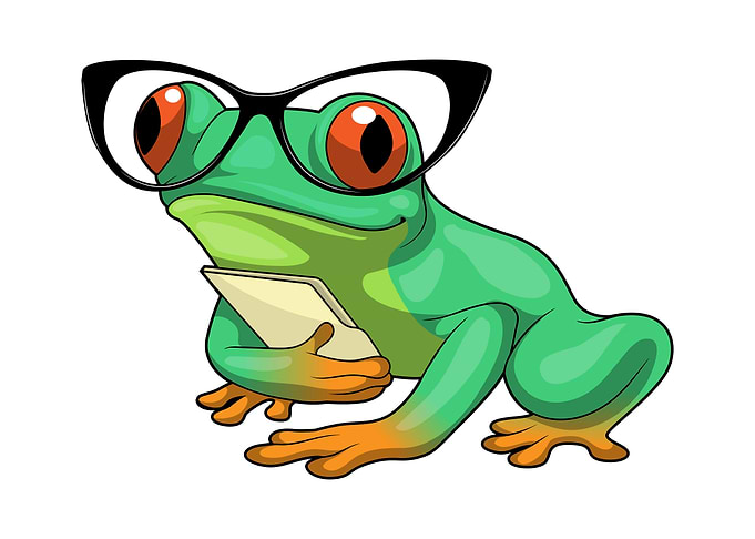 Frog Secretary Glasses