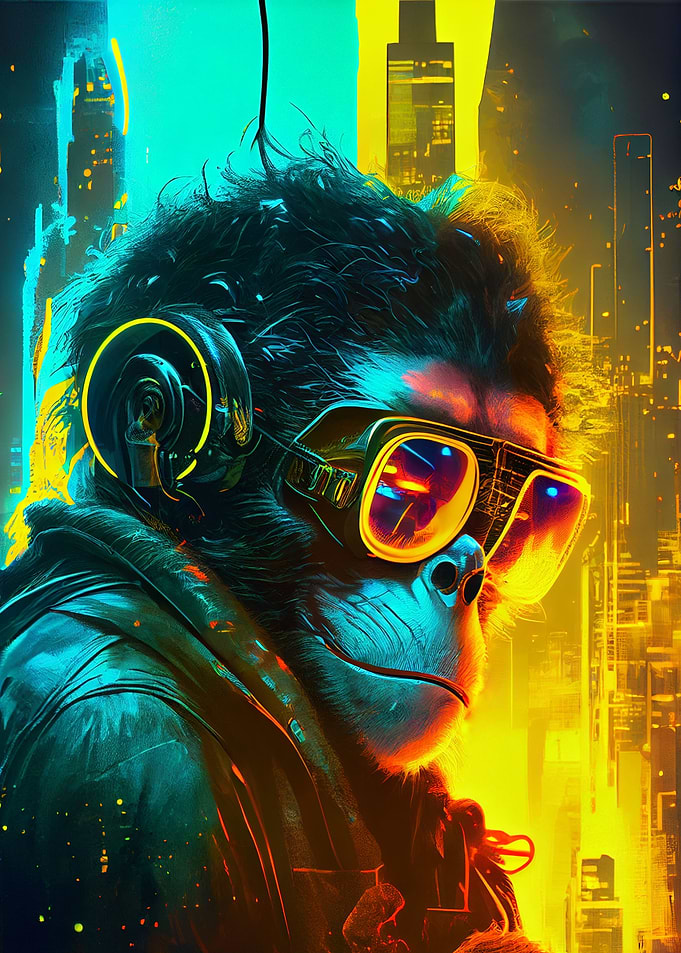 Cyberpunk Monkey