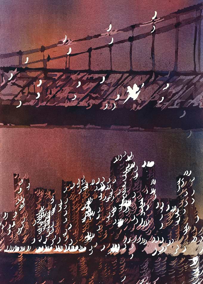Manhattan skyline NYC art