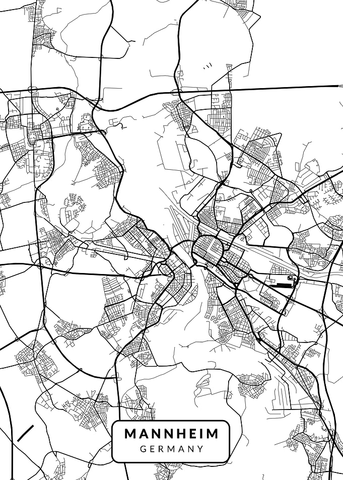 Mannheim City Map