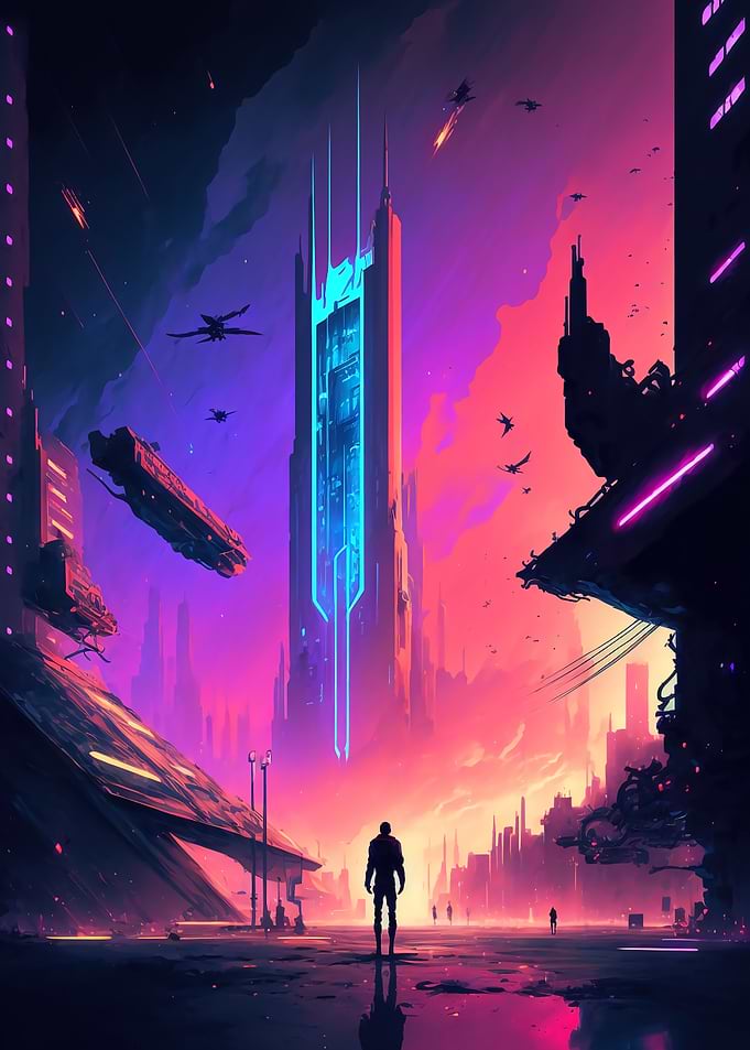 Cyberpunk city