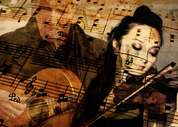 Duet Music Illustration