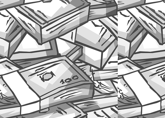 Gray Money Landscape Art