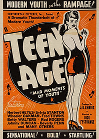 Teen Age Vintage Poster