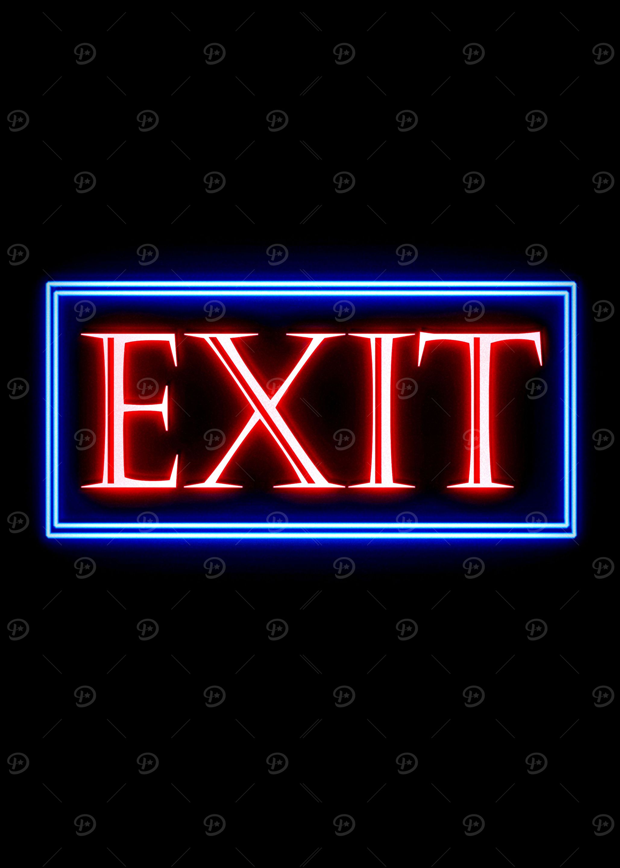 exit neon sign