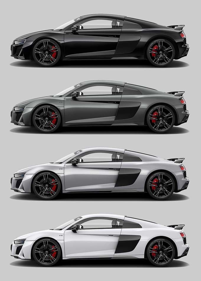 Audi R8 V10 dark white