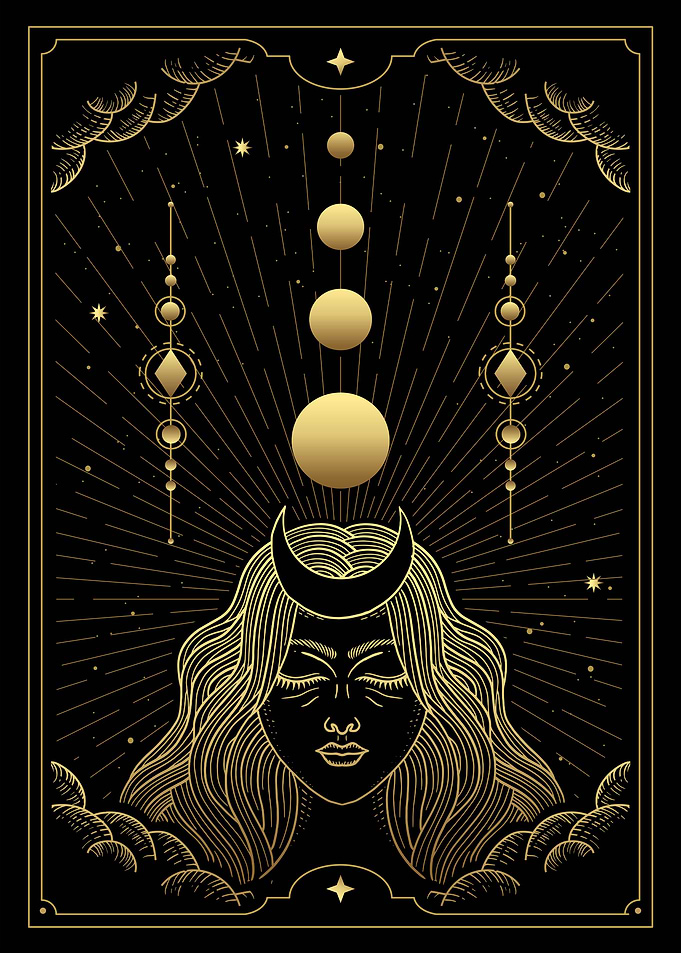 Tarot moon goddess
